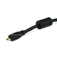 thumbnail image 4 of Monoprice 3' High Speed HDMI Micro Male to HDMI Male 34AWG Ethernet Cable With Ferrite Core Black, 4 of 4