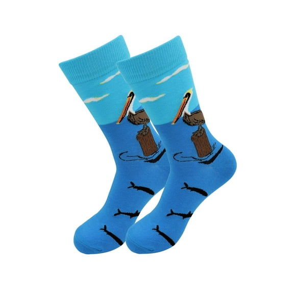 Sick Socks – Pelican & Fish - Exotic Animal Casual Socks