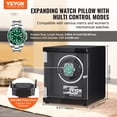 thumbnail image 2 of VEVOR Watch Winder, Single Watch Winder for Men's and Women's Automatic Watch, with Super Quiet Japanese Mabuchi Motor, Blue LED Light and Adapter, High-Density Board Shell and Black PU, 2 of 9