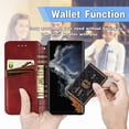 thumbnail image 2 of Allytech Flip Wallet Case for Samsung Galaxy S23 Ultra, Premium PU Leather Luxury Case with Kickstand & Card Slots, Magnetic Closure Inner Soft TPU Shockproof Protective Case for Women Men - Red, 2 of 5