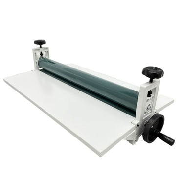 INTBUYING 25in Cold Laminator Manual All Metal Frame Vinyl Photo Film Cold Laminating Machine Foldable Cold Roll Laminator Rubber Roller