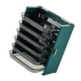 thumbnail image 2 of Kitchen Side Dishes Punch Free Foldable PET 6 Layers Wall Mounted Organization Rack Cooking Plates Storage Shelf Light Luxury Green, 2 of 12