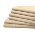 thumbnail image 4 of Hotel   York  Full Size Dobby Stripe Embossed Sheet Set, Platinum - 6 Piece, 4 of 5