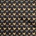 thumbnail image 1 of oneOone Cotton Flex Black Fabric Birds Rooster Sewing Craft Projects Fabric Prints By Yard 40 Inch Wide, 1 of 4