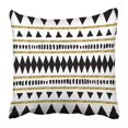 thumbnail image 1 of BSDHOME Abstract Ethnic Pattern In Black Gold Glitter And White Modern And Stylish Design Pillowcase 16x16 inch, 1 of 1