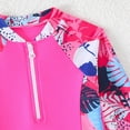 thumbnail image 5 of TOWED22 Girls Rashguard 2 Pieces Long Sleeve Swimsuit Swimwear with Shorts Hot Pink,7-8 Y, 5 of 8