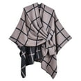 thumbnail image 2 of Wancir Women's Shawl Wrap Poncho Ruana Cape Open Front Cardigan Shawls for Fall Winter, 2 of 5