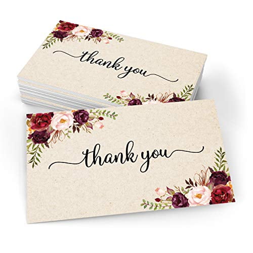 Small Thank You Card Set of 3