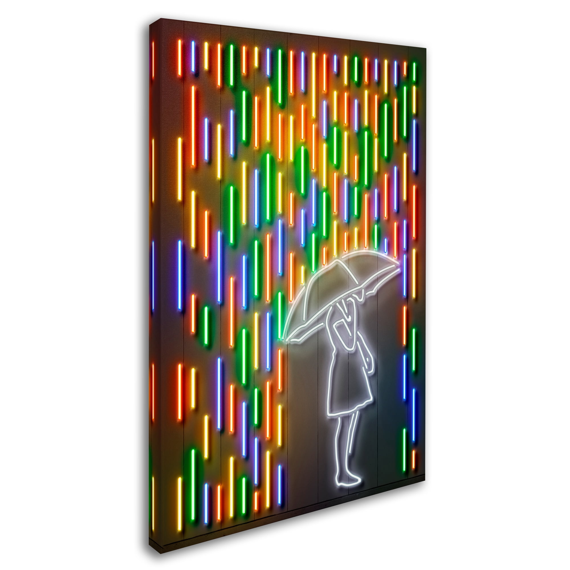 Trademark Fine Art 'Rain' Canvas Art by Octavian Mielu