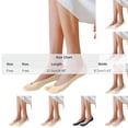 thumbnail image 3 of Women Ultra Thin Cotton No Show Liner Socks,Low Cut Hidden Invisible Footies,Multi Nude Neutral Colors Fit Flats Dress Shoes Daily Wear Coffee Free Size, 3 of 9