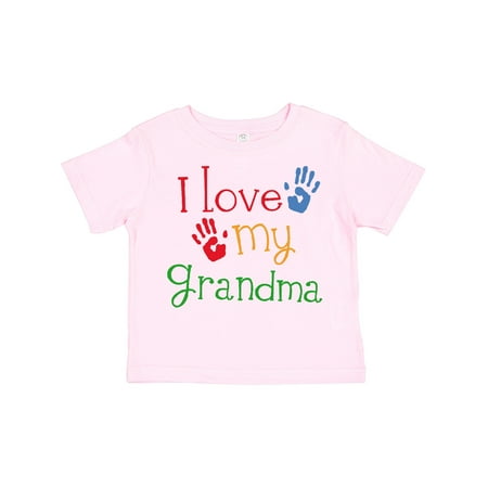 

Inktastic I Love My Grandma Gift Toddler Boy or Toddler Girl T-Shirt
