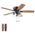 thumbnail image 1 of Prominence Home Arthur 52 Inch Flush Mount LED Ceiling Fan with Light, Bronze, 1 of 12