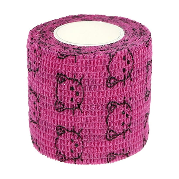 Vendajes Elásticos Autoadhesivos Vendajes Banda No Tejida Resistente al Desgaste Transpirable Rosa oscuro