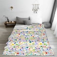 thumbnail image 5 of Honeii Education And Science Print Fleece Blanket - Throw Blanket for Bed, Sofa, Couch, Camping, and Travel , Microplush Ultra Soft Warm Blanket-50"x40", 5 of 7
