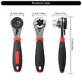 thumbnail image 5 of RUISINERY General Adjustable Ratchets Wrench for 6 22mm Screws Multifunctional Tool with Nonslip Handle Quickly Release, 5 of 5