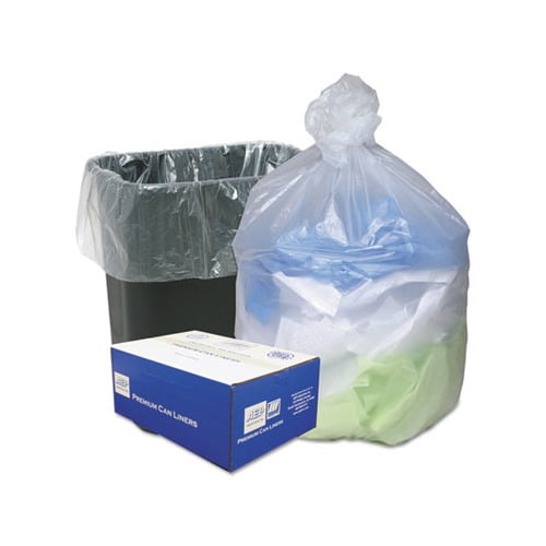 Can Liners 16 gal, 8 microns, 24" x 33", Natural, 200/Carton