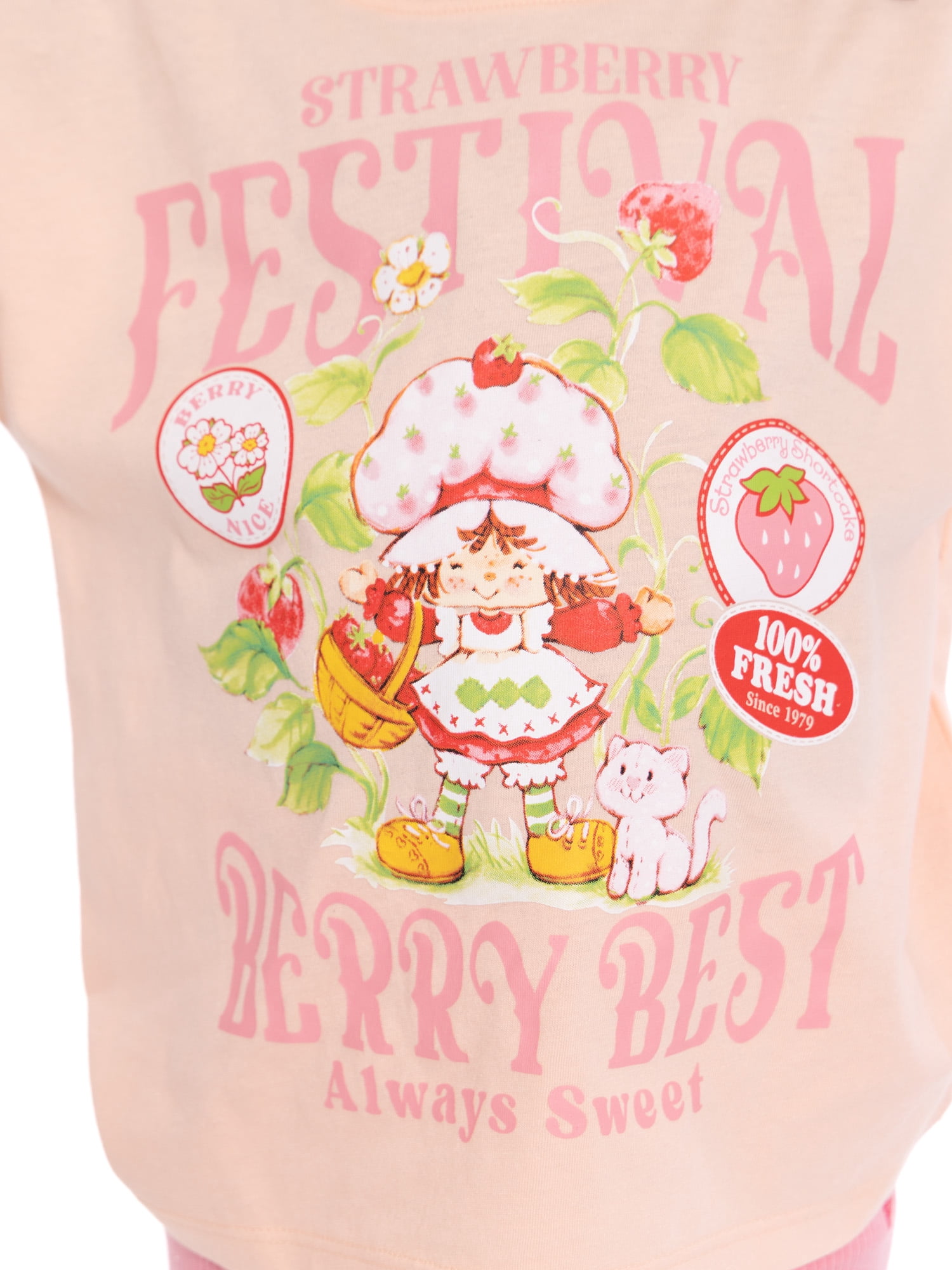 Strawberry Shortcake Toddler Girls Graphic Tee and Bike Shorts Set, 2-Piece, Sizes 12M-5T