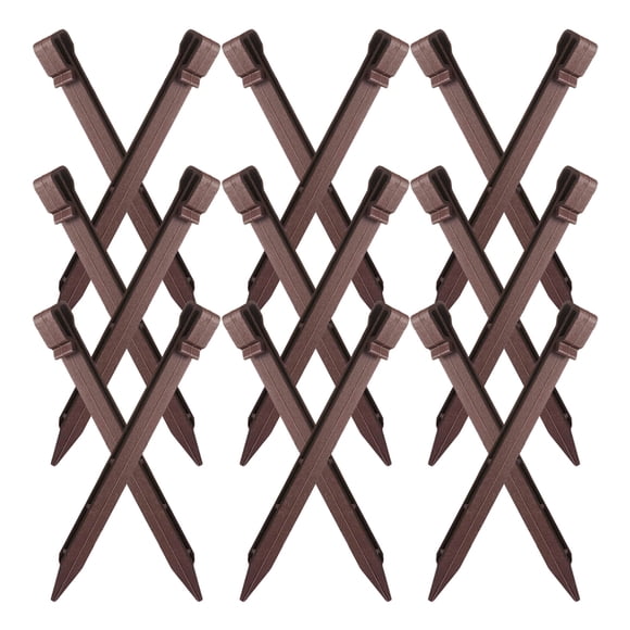 Homoyoyo 20pcs Plastic Ground Stakes Dark Brown for Strong Holding Power on Sand and Snow Ground