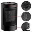 thumbnail image 3 of Mini Calefactor Ventilador Electrico Portatil 1500w Negro, 3 of 7