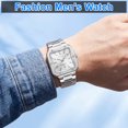 thumbnail image 2 of SKMEI Men Watches Analog Quartz Stainless Steel Watches for Men Waterproof Luminous Date Classic Men Wrist Watch, 2 of 7