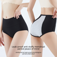 thumbnail image 4 of Ropa interior fisiológica de algodón puro para el período menstrual, pantalones fisiológicos de cintura alta antifugas laterales, pantalones fisiológicos cálidos de cintura alta a prueba de, 4 of 6