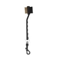 thumbnail image 1 of unbranded Cepillo De Limpieza Para De Golf Con Doble Nylon Y Latón Color Negro Con Clip Colgante, 1 of 2