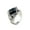 Blue, variant on Women Men's Stainless Steel Simple Light Luxur Gemstone Ring Daily Holidays Band Jewelry Brown Size 12