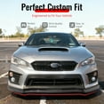 thumbnail image 2 of Ikon Motorsports Carbon Fiber Front Bumper Lip Fits 2015-2021 Subaru WRX & WRX STI, CS Style Front Lower Spoiler Air Dam Chin Splitter 3PCS, 2 of 8
