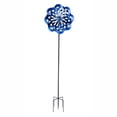 thumbnail image 1 of Teamson Home Outdoor Solar Kinetic Windmill Spinner, Blue, 1 of 5