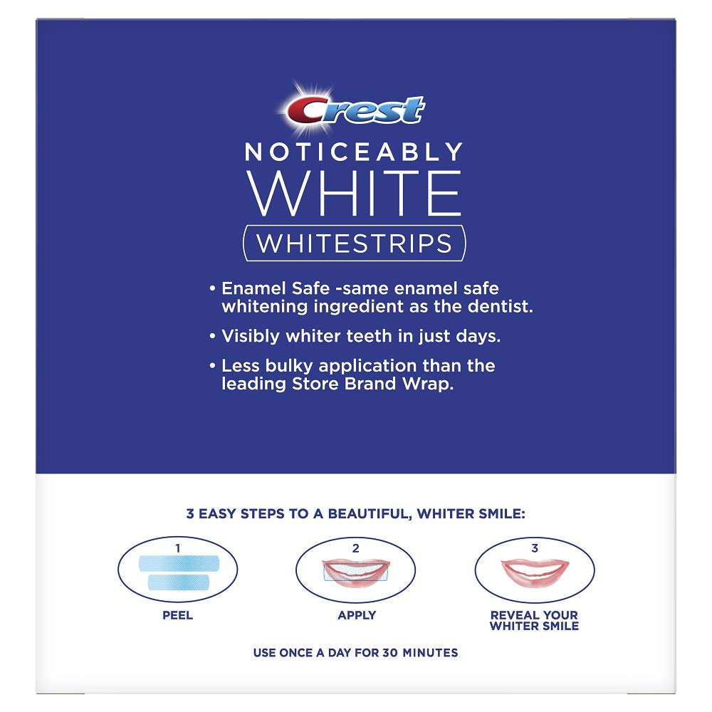 Crest 3D Whitestrips Noticeably White Teeth Whitening Kit, 10 Treatments photo 3