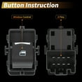 thumbnail image 4 of Interruptor de ventana eléctrica del lado del pasajero Unique Bargains para Ford F-150 F150 Edge Expedition para Lincoln Navigator No.FL3Z-14529-AB/FL3Z14529AC/SW7661/DWS2116/SW7442 8 Pines, 4 of 7