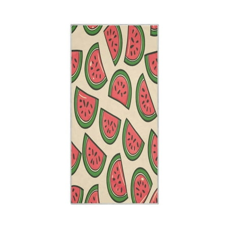Quick-Drying Towel 30 x 15 Inch Yoga Towels Bath Towels Hand Bath Towels Sport Towel Water Absorption Light Easy to Store and Carry Green Watermelon