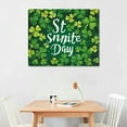 thumbnail image 2 of Nawypu Canvas Print Wall Art for Living Room Dreamlike Shamrocks Happy St Patrick's Day Wall Art Pictures for Home Decor Stretched and Framed Ready to Hang, 2 of 6