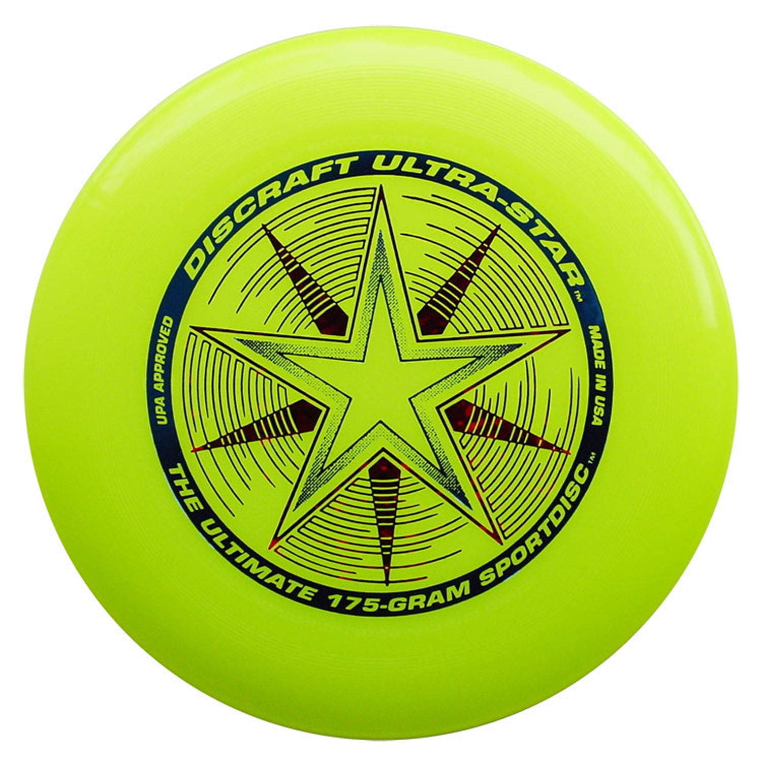 NEW Discraft ULTRA-STAR 175g Ultimate Frisbee Disc BLUE/GLOW 2 Pack 