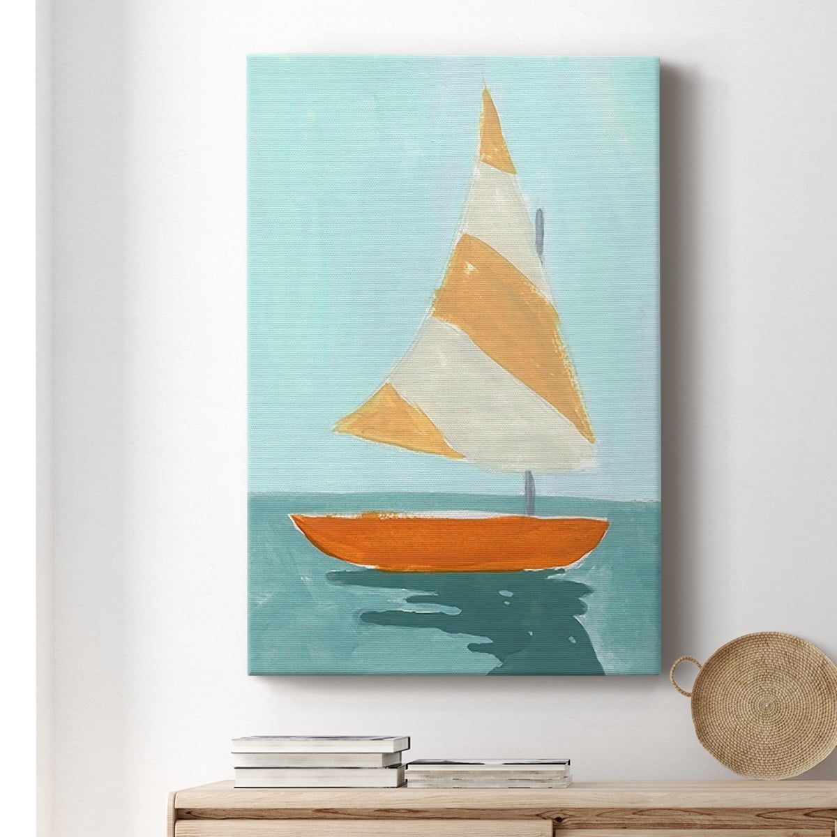 Small Sail I Premium Gallery Wrapped Canvas - Ready to Hang