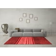 thumbnail image 3 of Ahgly Company Indoor Rectangle Abstract Red Modern Area Rugs, 2' x 4', 3 of 4