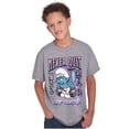 thumbnail image 3 of Smurfs Kanji Never Quit Keep Hustlin Crewneck T Shirts Boy Girl Teen Brisco Brands L, 3 of 6