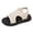 A Beige, variant on Women's Sandals Comfy Walking Shoes Open Toe Solid Classic Shoes Daily Wear