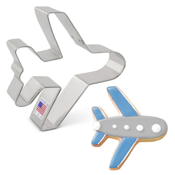 Ann Clark Airplane Cookie Cutter 4", Made in USA