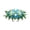 Sky Blue, variant on Cemetery Flowers Saddle Shaped for Tombstone, Large Headstone Flower Saddle for Outdoor Grave, Memorial Flower Arrangement for Cemetery, Grave Saddle Decor for Memorial Day, 23.62x17.72 Inch