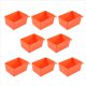 thumbnail image 1 of Juego de 8 cajones perforados. Cajones para almacenamiento de piezas, accesorios y equipos de banco de trabajo (rojo)., 1 of 5