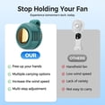 thumbnail image 3 of Portable Silent Mini Bladeless Electric Fan, 2026 New Clip On Fan for Shirt & Waist Adjustable 3-Speed Suspended Whirlwind Fans, Mini Bladeless Fan for Outdoor Travel Office Walking, 3 of 8