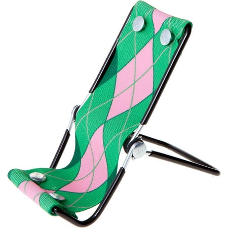 1 Gibson Holders SMS Fold & Go Smartphone Lounger, Pink & Green