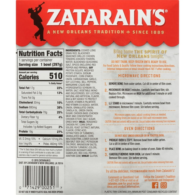 Zatarain's® Chicken Flavored Rice, 6.3 oz