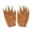 Dark Brown, variant on Halloween Costume Accessory Furry Gloves