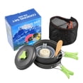 thumbnail image 1 of DS200 Compact Outdoor Cookware Set for 1-2 People: Lightweight, Durable Camping & Picnic Pot with Black Handle – Easy to Clean, Multi-Functional Essential for Wilderness Dining,, 1 of 5