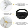 thumbnail image 4 of Dsseng Tyqour10 Pcs Double-Button Zipper Clips Zipper Locks Anti Theft for Backpacks Suitcases Purses Metal Clip Buckles Shorten Clasps for Chain Strap Bag, 4 of 5
