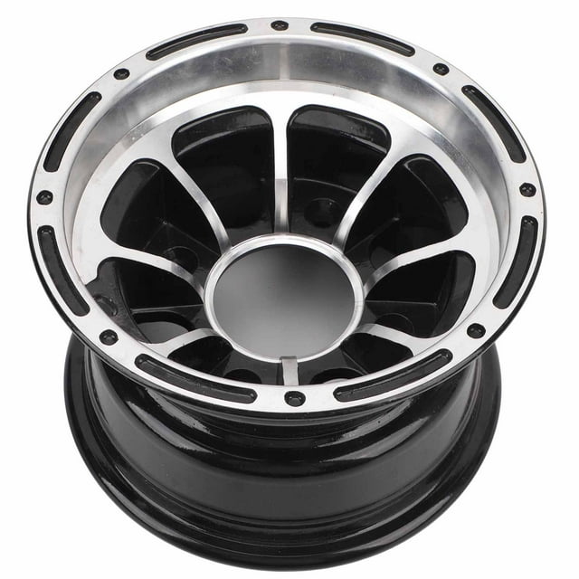 Rueda Atv de Aleacio de Aluminio de 8 Pulgadas, color negro, quad, go kart, rueda de 20,32 cm con patrón de pernos de 5x4,5, juego de 4