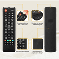 thumbnail image 4 of Universal Remote Control for un43mu6300f And All Other Samsung Smart TV Models LCD LED 3D HDTV QLED Smart TV BN59-01199F AA59-00786A BN59-01175N With Protective Case, 4 of 7