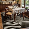 thumbnail image 4 of UERMEI 8'x10' Easy Jute Area Rug, Large Washable Living Room Rug, Rainbow Indoor Outdoor Carpet, Modern Geometric Farmhouse Checkered Non Slip Black Carpet for Dining Room Apartment,Black, 4 of 7